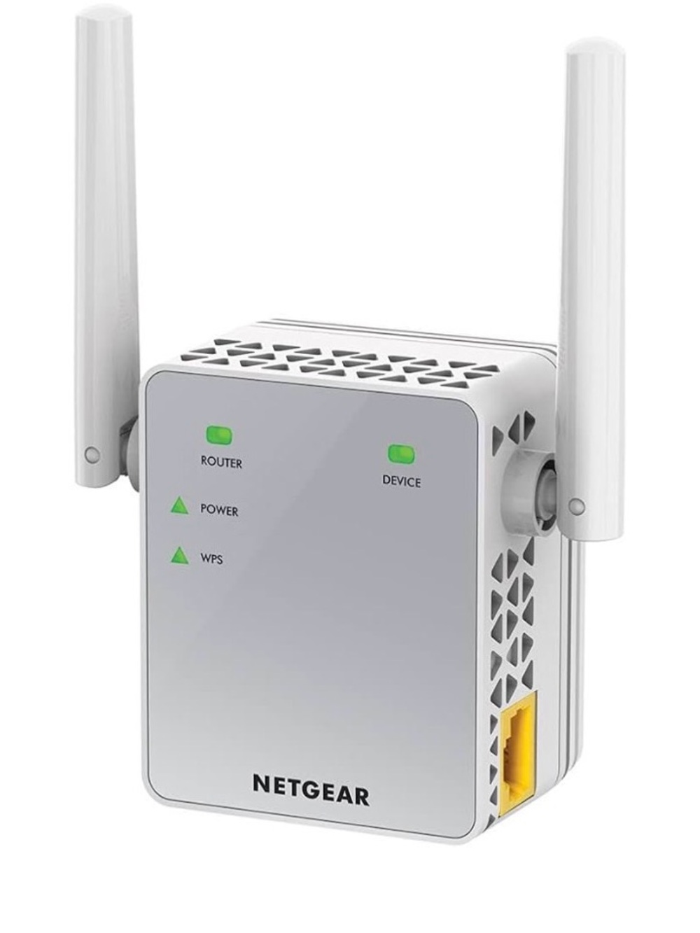 netgear White Wi-Fi Range Extender with Dual Antennas